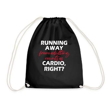 Running Away - Pumping Couvre Les Femmes Dans La Salle De Gym - Sac de sport léger - noir - Devant