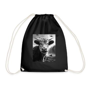 aKuh - Alien Selfie Galloway UFO - Drawstring Bag - black - Front