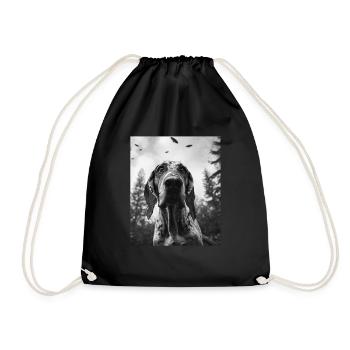 Chien - Alien Selfie Bloodhound UFO - Sac de sport léger - noir - Devant