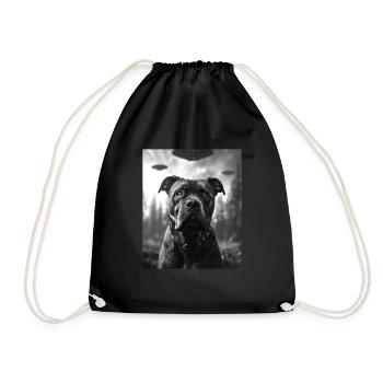 Chien - Alien Selfie Cane Corso UFO - Sac de sport léger - noir - Devant