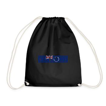 Cook Islands - Drawstring Bag - black - Front