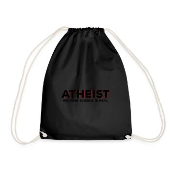 Atheismus - Turnbeutel - Schwarz - Vorne