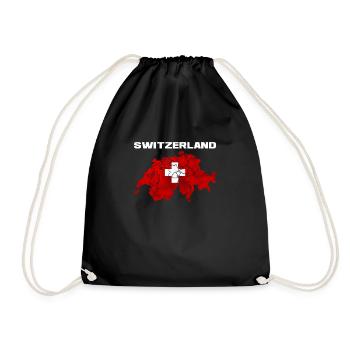 Suisse cadeau suisse drapeau suisse - Sac de sport léger - noir - Devant