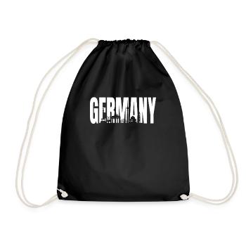 Deutschland - Turnbeutel - Schwarz - Vorne