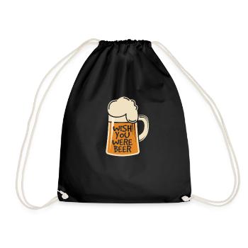 bière - Sac de sport léger - noir - Devant