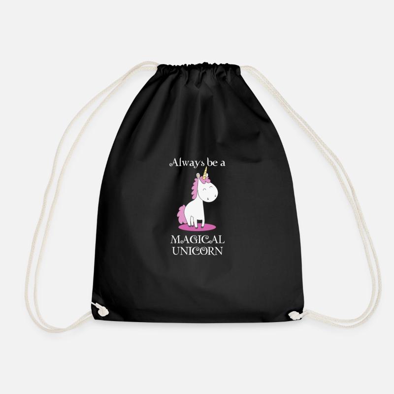 Einhorn Witzig Einhörner Einhorn Geschenk - Turnbeutel - Schwarz