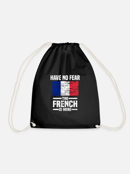 Frankreich Französisch Franzose Geschenk - Turnbeutel - Schwarz