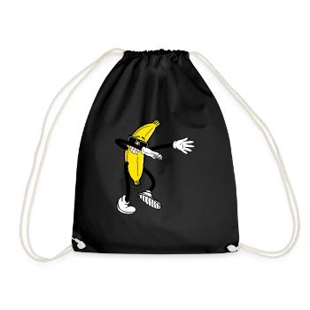 Banana Dab Dabbing Banana Gift - Drawstring Bag - black - Front