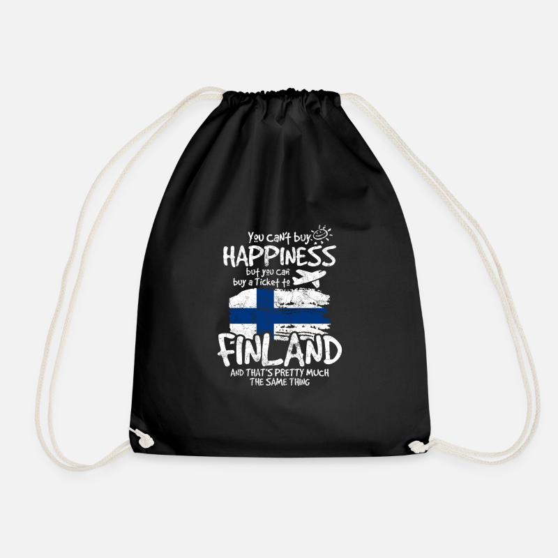 Finnland - Turnbeutel - Schwarz