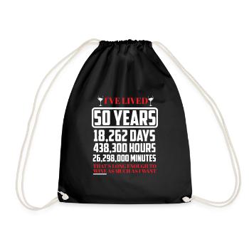 50ème anniversaire - Sac de sport léger - noir - Devant