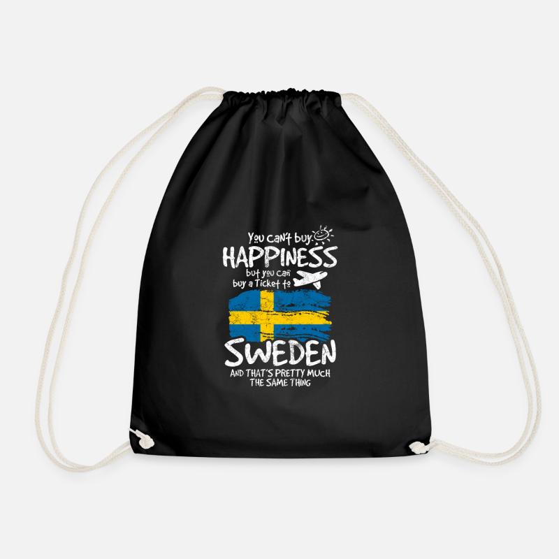 Suède - Sac de sport léger - noir