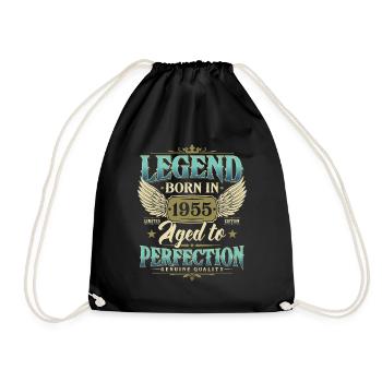 Legend 1955 Born Vintage Cadeau d’anniversaire - Sac de sport léger - noir - Devant