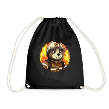 Taupe de pompier - Sac de sport léger - noir - Devant