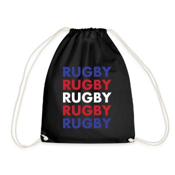 Rugby Rugby Rugby Rugby Rugby New Zealand Rugby - Turnbeutel - Schwarz - Vorne