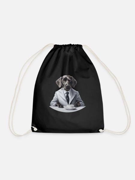 Hund wie Herrchen oder Frauchen - Turnbeutel - Schwarz