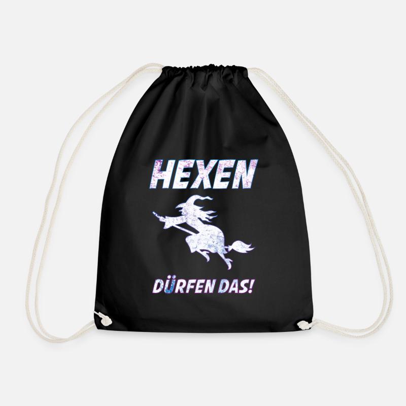 Hexen duerfen das | Halloween T-Shirt - Turnbeutel - Schwarz