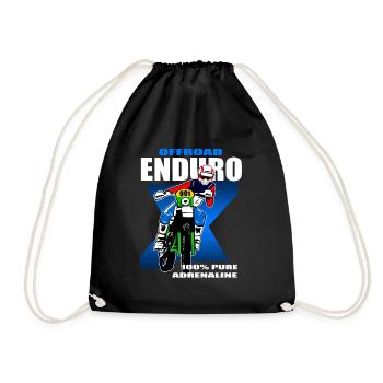 Enduro Offroad - Drawstring Bag - black - Front