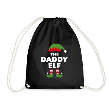 Der Daddy Elf - Turnbeutel - Schwarz - Vorne