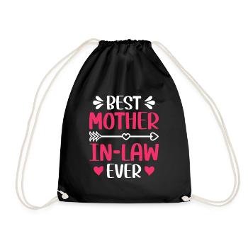 Beste Schwiegermutter aller Zeiten Frauen Mama Mütter Tag - Turnbeutel - Schwarz - Vorne