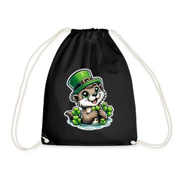 Plaisir de la loutre de la Saint-Patrick - Sac de sport léger - noir - Devant