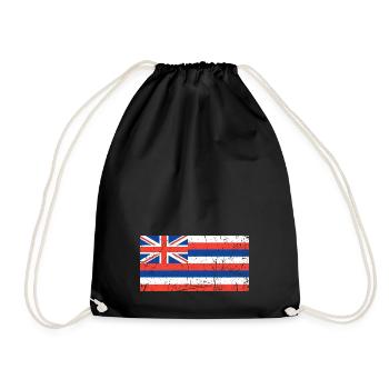 Drapeau hawaïen - Sac de sport léger - noir - Devant
