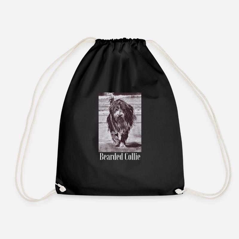 Bearded Collie - Turnbeutel - Schwarz