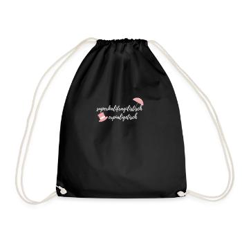 superkalifragilistischexpialigetisch T-Shirt Mary - Turnbeutel - Schwarz - Vorne