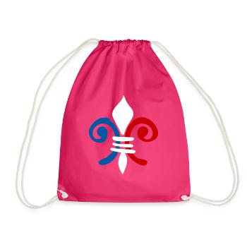 France - Drawstring Bag - fuchsia - Front