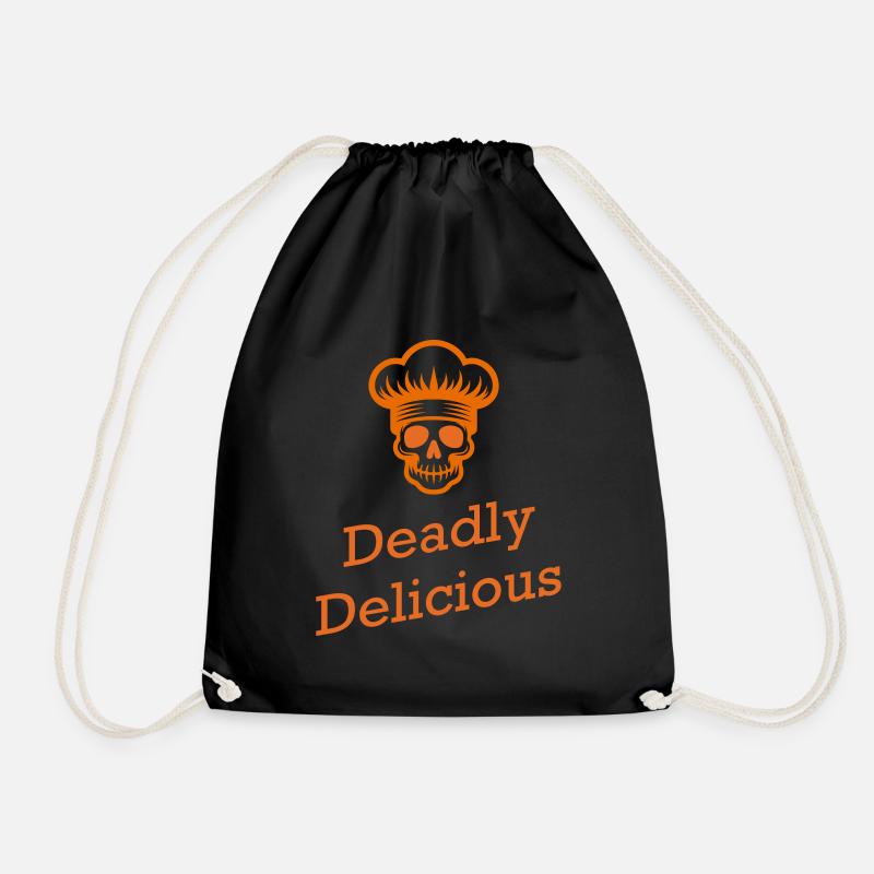 Deadly Deliscious - Drawstring Bag - black