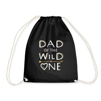 PAPA des WILD ONE - Family Design (2/2) - Sac de sport léger - noir - Devant