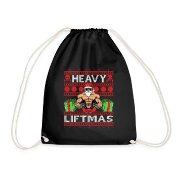 Cadeau de père noël chandail laid noël pull - Sac de sport léger - noir - Devant
