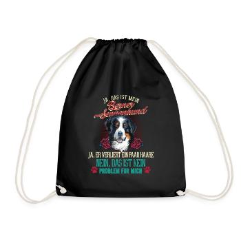 Berner Sennenhund Problem - Turnbeutel - Schwarz - Vorne