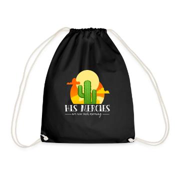 Ses miséricordes sont la nouvelle nature du désert Jésus-Christ - Sac de sport léger - noir - Devant