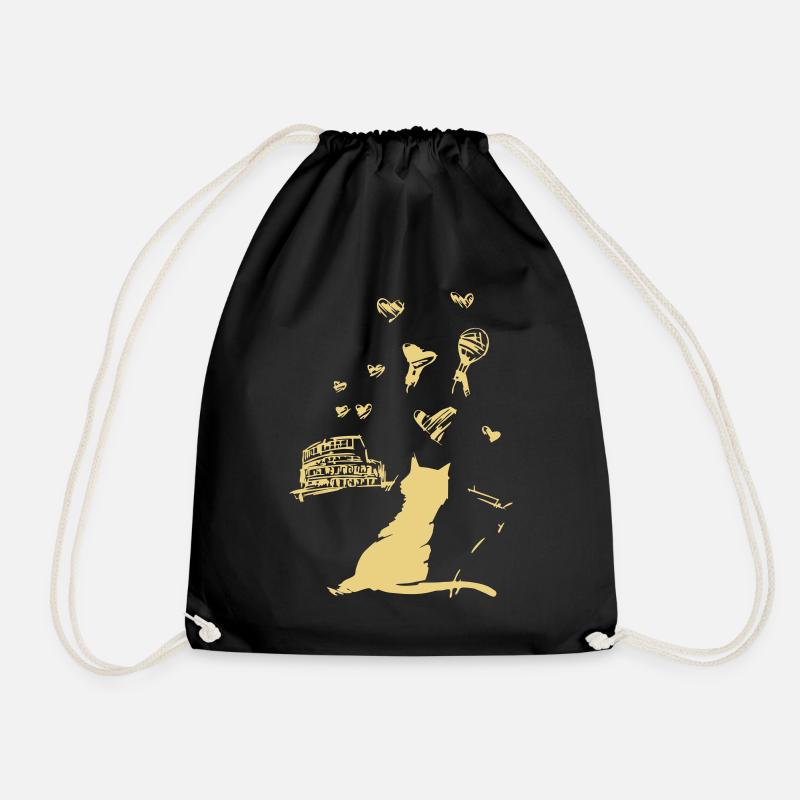 Le chat Ugo à Rome - Le chat Ugo à Rome - Sac de sport léger - noir