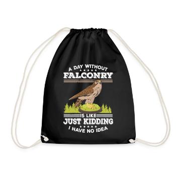 Fauconnerie | Fauconnerie Fauconnerie Animaux Idée cadeau - Sac de sport léger - noir - Devant