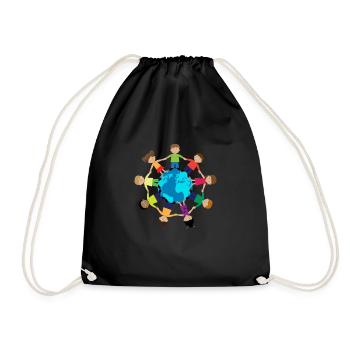 enfants - Sac de sport léger - noir - Devant