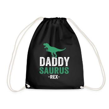 Daddysaurus - Turnbeutel - Schwarz - Vorne