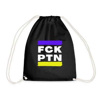 F*ck Putin - Turnbeutel - Schwarz - Vorne