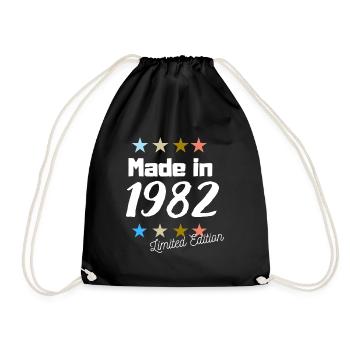 Fabriqué en 1982 Édition Limitée Vintage Anniversaire - Sac de sport léger - noir - Devant