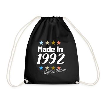 Fabriqué en 1992 Édition Limitée Vintage Anniversaire - Sac de sport léger - noir - Devant
