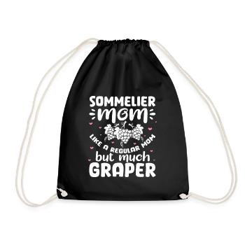 Sommelier – Wine Whisperer Wine Drinker Wine Lover - Turnbeutel - Schwarz - Vorne