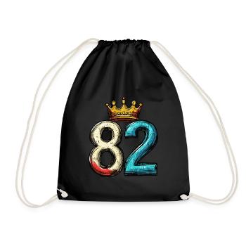 82 Nombre Couronne - Sac de sport léger - noir - Devant