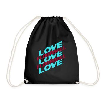 Floorball floorball unihoc « Floorball-love » - Sac de sport léger - noir - Devant