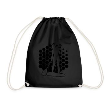 Sup Standup Paddle Femmes Hommes Standup Paddle - Sac de sport léger - noir - Devant