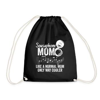 Sousaphone Mom Brass Band Musician - Drawstring Bag - black - Front