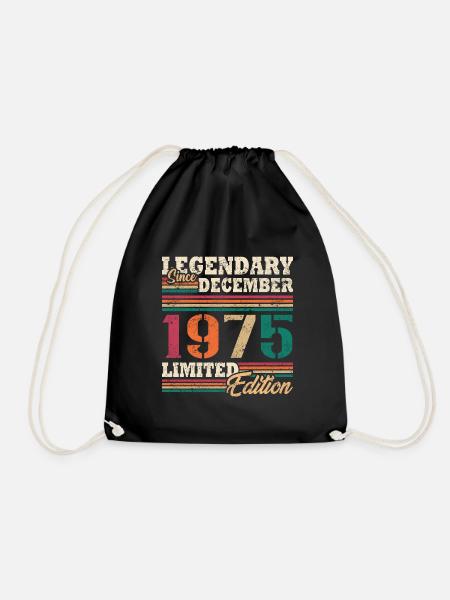 Legendary December 1975 limited edition - Drawstring Bag - black
