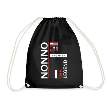 Nonno The Man The Legend - Drawstring Bag - black - Front