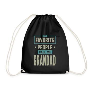 Papi préféré - Sac de sport léger - noir - Devant