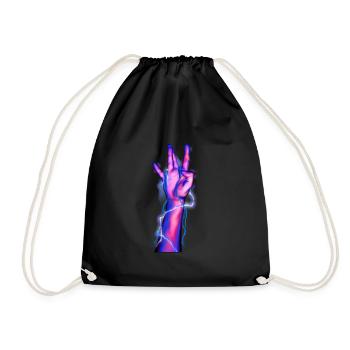 Westside Hand Hand Sign West Coast Side - Drawstring Bag - black - Front