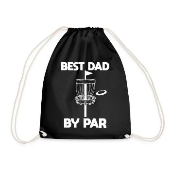 Meilleur papa par Papa Golfeur de golf - Sac de sport léger - noir - Devant